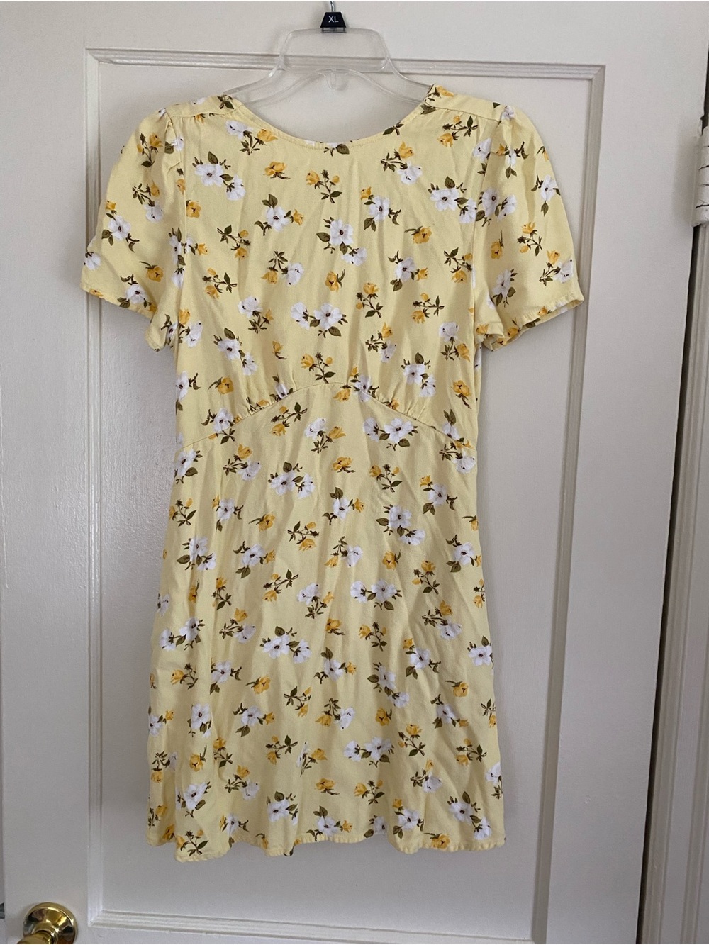 Old Navy Yellow Floral Midi Dress